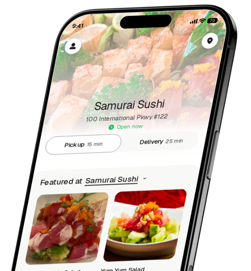 Samurai Sushi app preview